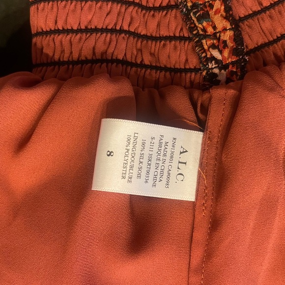 ALC Kade Mini Skirt in Pink Paisley. - Picture 5 of 5